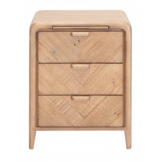 Aurora Large 3 Drawer Bedside Table