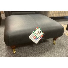 Clearance - Parker Knoll Burghley Armchair & Moseley Footstool in Leather