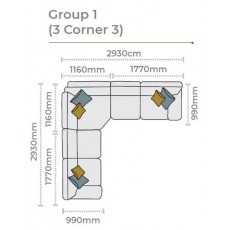 Alstons Memphis Corner Group 1 (3 Corner 3)