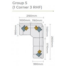 Alstons Memphis Corner Group 5 (1 Corner 3 RHF)