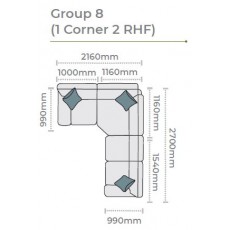 Alstons Memphis Corner Group 8 (1 Corner 2 RHF)