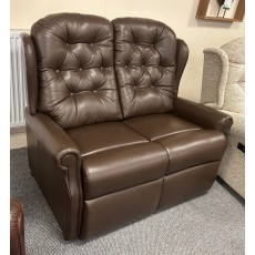 Clearance - Celebrity Woburn 2 Seater Fixed Sofa in Leather