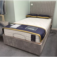 Clearance - Highgrove Noctura 120cm Small Double Adjustable Bed 2 Drawer + HB
