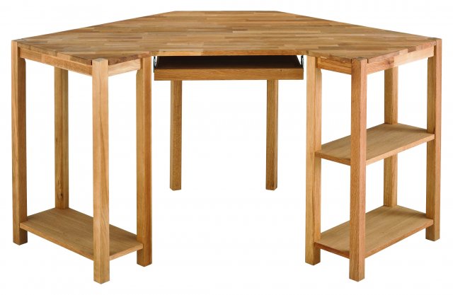 Regis Oak Corner Desk