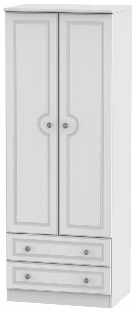 Welcome Bude Tall 2ft 6in 2 Drawer Wardrobe