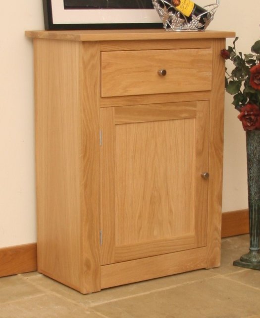 Andrena Elements Medium 1 Door Hall Cupboard with Drawer