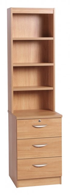 Three Drawer CD/ DVD Storage Unit with OSC Hutch