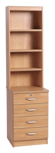 Four Drawer Unit with OSC Hutch