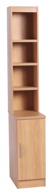 Desk Height Cupboard 300mm Wide with OSB Hutch