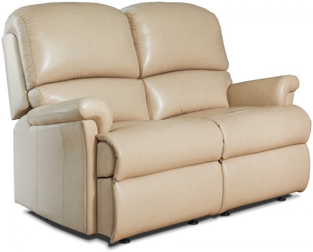 Fixed 2 Seater Sofa, Nevada Leather Sofa