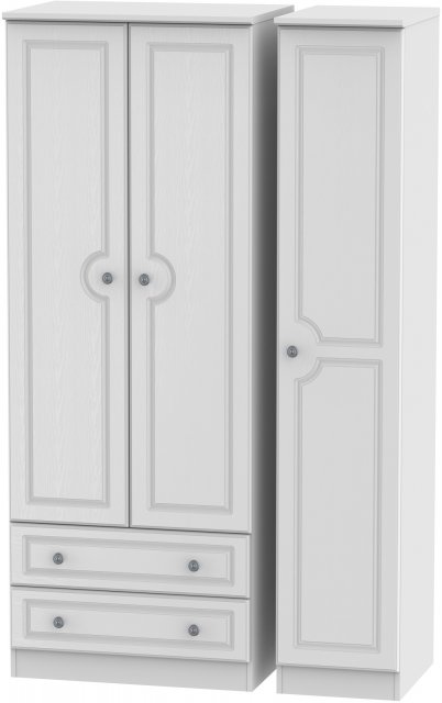 Welcome Bude Tall Triple 2 Drawer Wardrobe