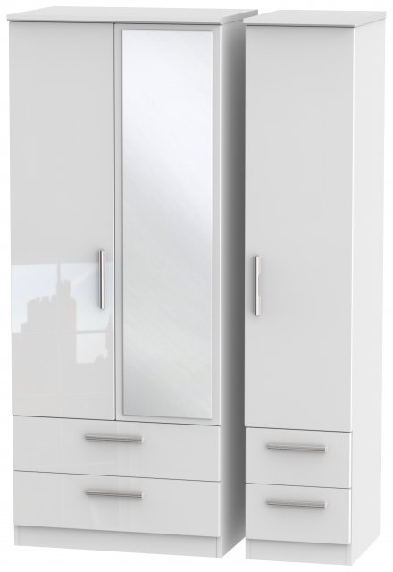 Welcome Infinity Triple 2 Drawer Mirror + Drawer Robe