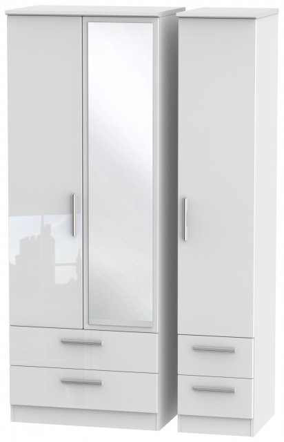 Welcome Infinity Tall Triple 2 Drawer Mirror + Drawer Robe