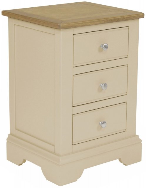 Hampton 3 Drawer Bedside