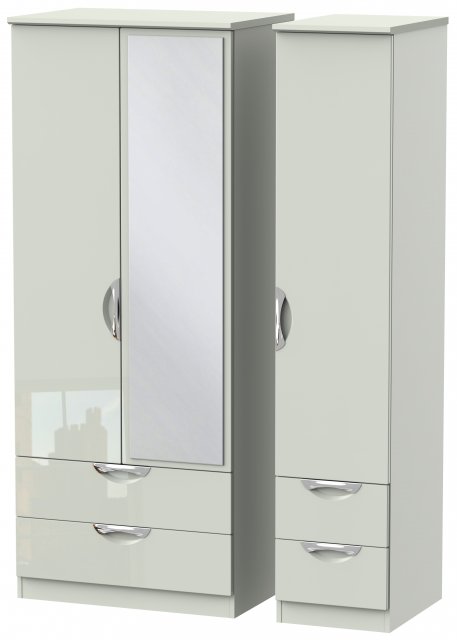 Welcome Cambridge Triple 2 Drawer Mirror + Drawer Robe