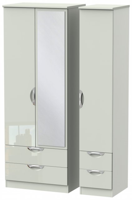 Welcome Cambridge Tall Triple 2 Drawer Mirror + Drawer Robe