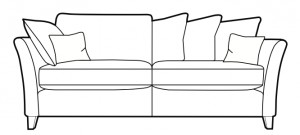 Living Homes Lily Extra Large Sofa