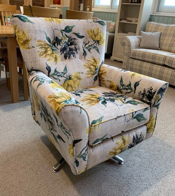 Clearance - Alstons Camden Swivel Chair - Sofas & Suites - Living Homes