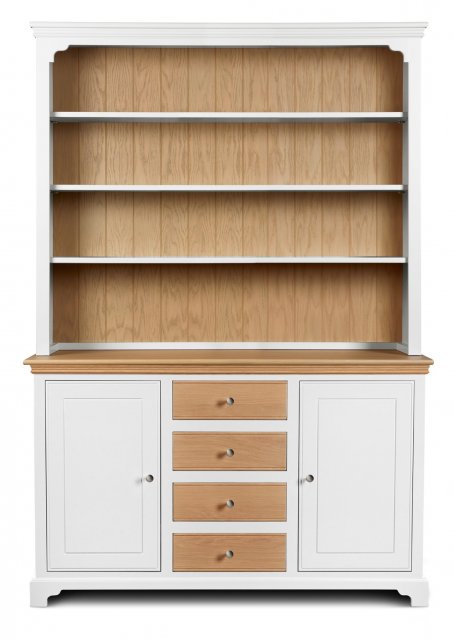 Hambledon Medium Open Rack Full Dresser - Oak Drawers