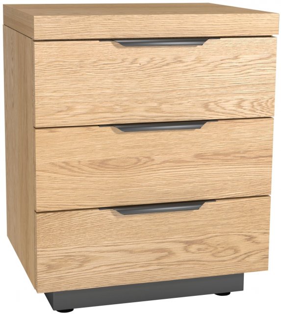 Forest 3 Drawer Bedside