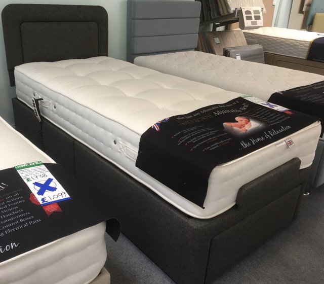Clearance - Sherborne Dorchester 3'0" (90cm) Single Adjustable Bed PLUS H/board
