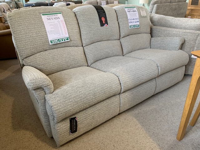 Clearance - Sherborne Nevada 3 Seater Manual Reclining Sofa & Power Chair
