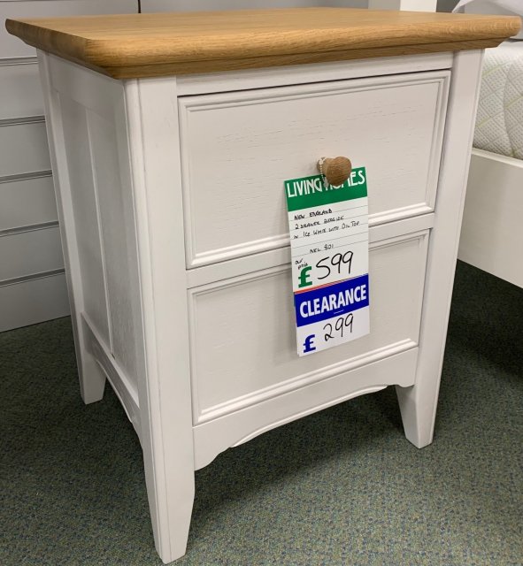 Clearance - TCH New England 3 Drawer Bedside Chest