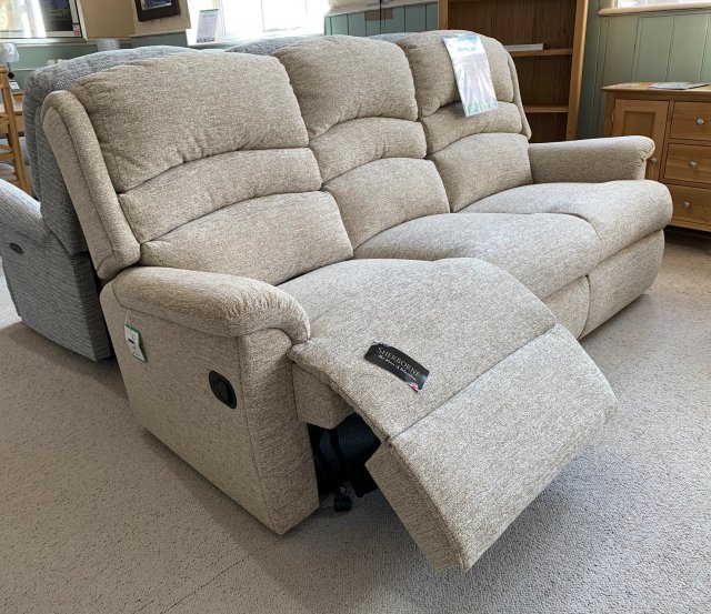 Clearance - Sherborne Olivia 3 Seater Manual Reclining Sofa & Power Chair