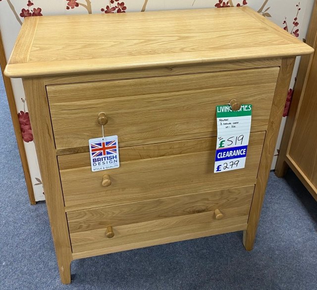 Clearance - Kettle Newport 3 Drawer Chest