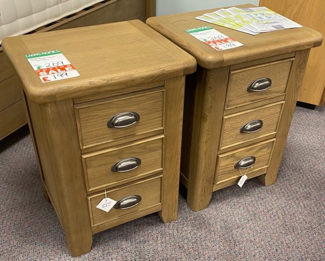 Clearance - Kettle Holyhead Large Bedside Cabinet (Pair)