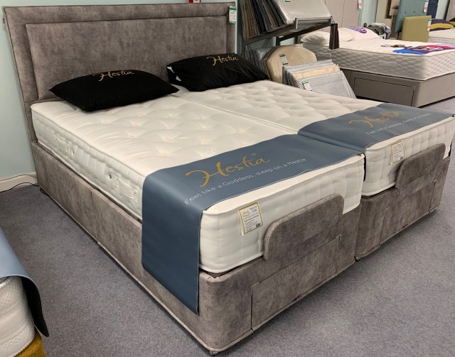 Clearance - Hestia Mirage 6'0" (180cm) Superking Adjustable Bed + H/B