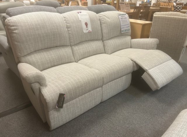 Clearance - Sherborne Nevada 3 Seater Manual Reclining Sofa & Power Reclining Chair