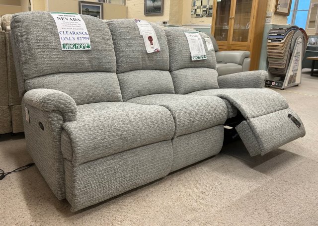 Clearance - Sherborne Nevada 3 Seater Power Sofa & Manual Recliner Chair