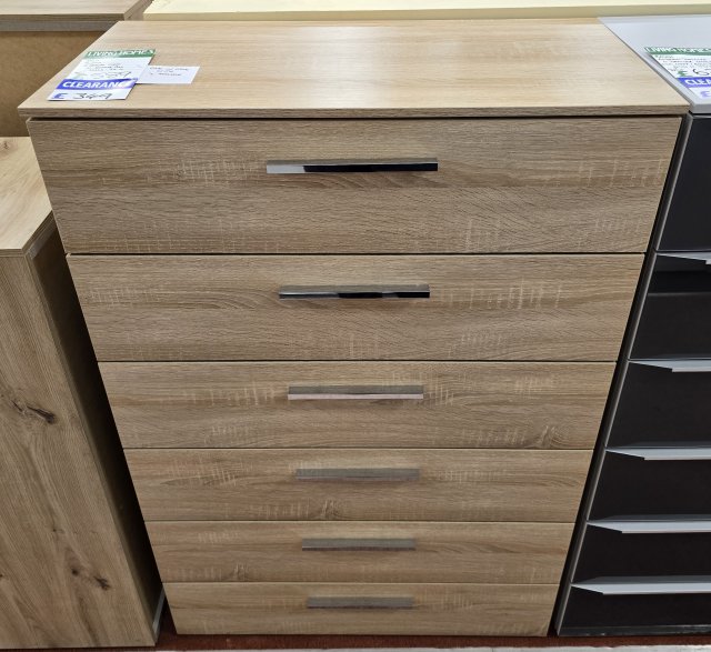 Clearance - Rauch Aldono 6 Drawer Wide Chest