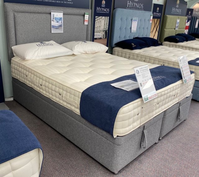 Clearance - Hypnos Orthocare Superior 5' King Ottoman Set + Isobella Headboard