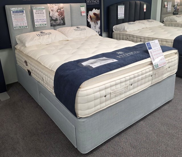 Clearance - Hypnos Turville 5'0" (150cm) King Firm Edge 2 Drawer Set + Headboard