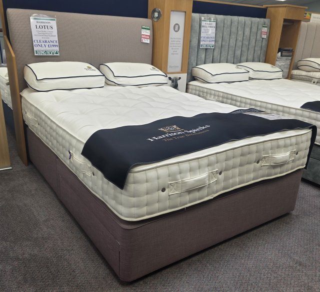 Clearance - Harrison Lotus 4'6" (135cm) Double 2 Drawer Set + HB