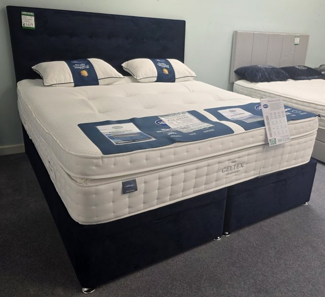 Clearance - Silentnight Palatial 6'0" (180cm) Superking Dual Tension Ottoman Set + Goya Headboard