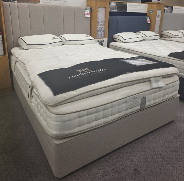 Clearance - Harrison Valliant 5'0" King 2+2 Drawer Divan Set + Headboard
