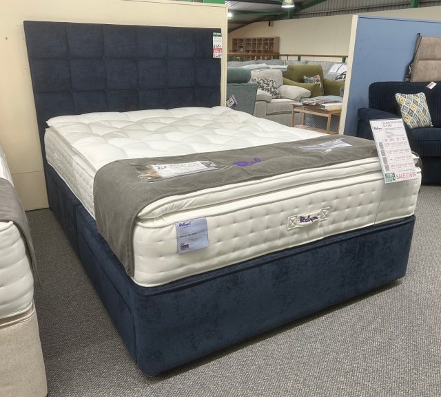 Clearance - Relyon Ullswater Silk 2900 5'0" (150cm) Kingsize 2 Drw F/E Divan + Consort Headboard