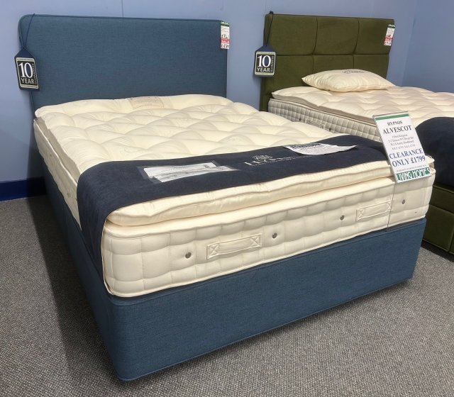 Clearance - Hypnos Alvescot 5'0" (150cm) Kingsize 2+2 Drw P/T Divan Set + Emily Headboard