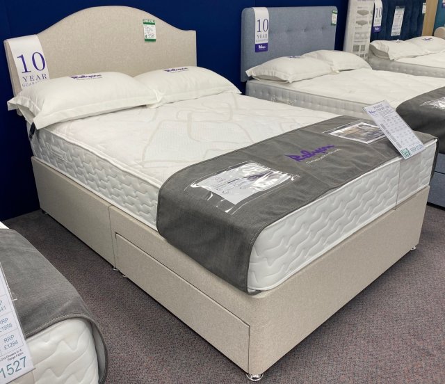 Clearance - Relyon Radiance Comfort 1000 4'6" (135cm) 2 Drawer Set + Headboard