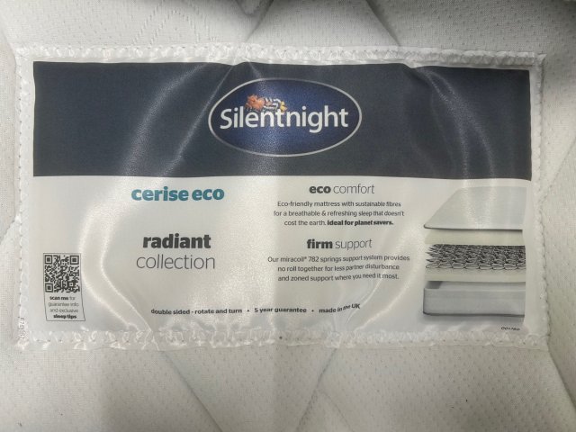 Clearance - Silentnight Cerise Eco 135cm Double Mattress Only