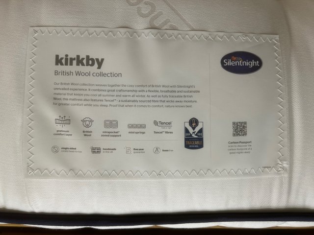 Clearance - Silentnight Kirkby 135cm Double Mattress Only