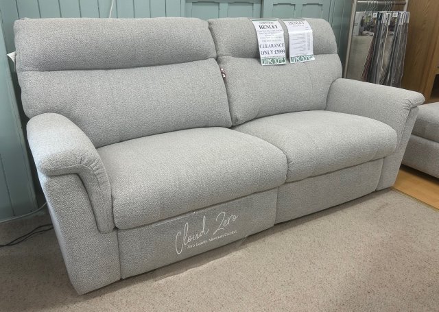 Clearance - Ashwood Henley 3 Seater Power Sofa, 2 Seater Fixed Sofa, Power Chair with HR/L & F/Stool