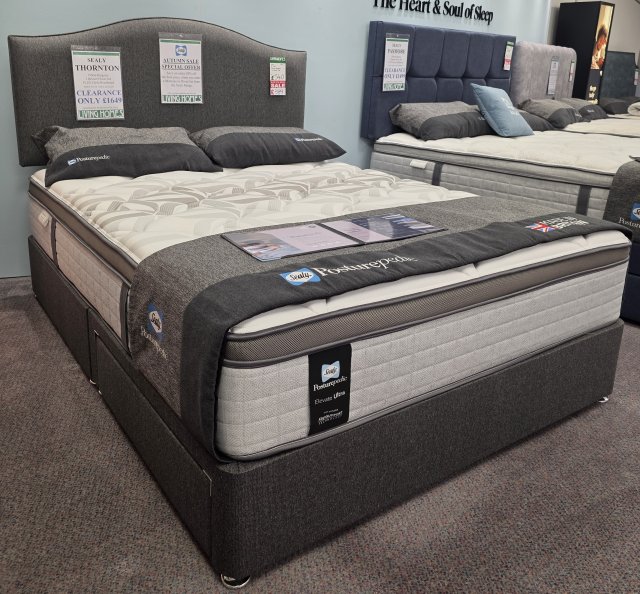 Clearance - Sealy 5'0' (150cm) Thornton 2 Drawer Set + Headboard
