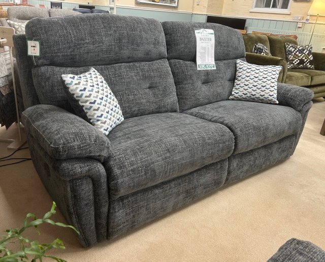Clearance - La-Z-Boy Baxter 3 Seater Power Sofa & Manual Reclining Chair