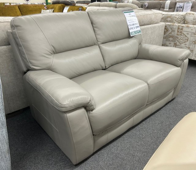 Clearance - HTL California 2 Seater Fixed Sofa in Leather