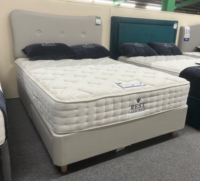 Clearance - Rest Assured Felice 5'0" (150cm) Kingsize 2 Drw Low Base Divan Set + Headboard