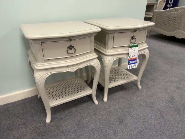 Clearance - Willis Gambier Etienne 1 Drawer Bedside (Pair)